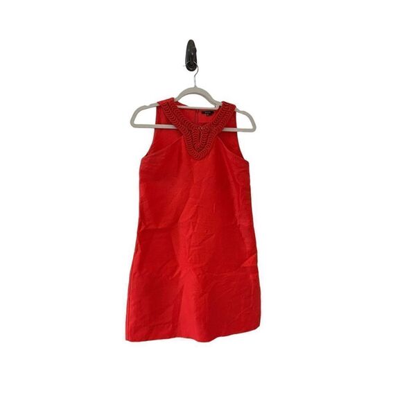 Raoul Cotton Silk Blend Halter Style Shift Dress Women's Red Size  US4 - Picture 1 of 7